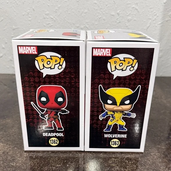 Marvel Deadpool #1362 & Wolverine #1363 Funko Pop - Picture 2 of 6